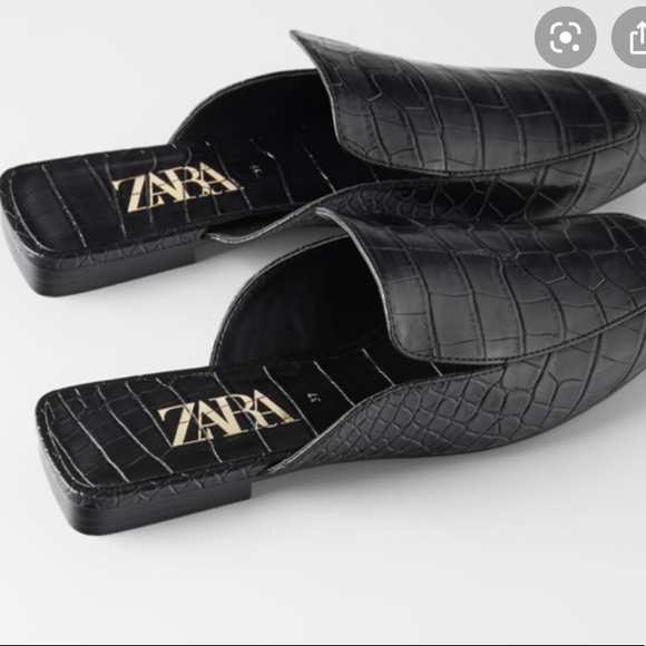 Zara Shoes - Zara Croc Mules